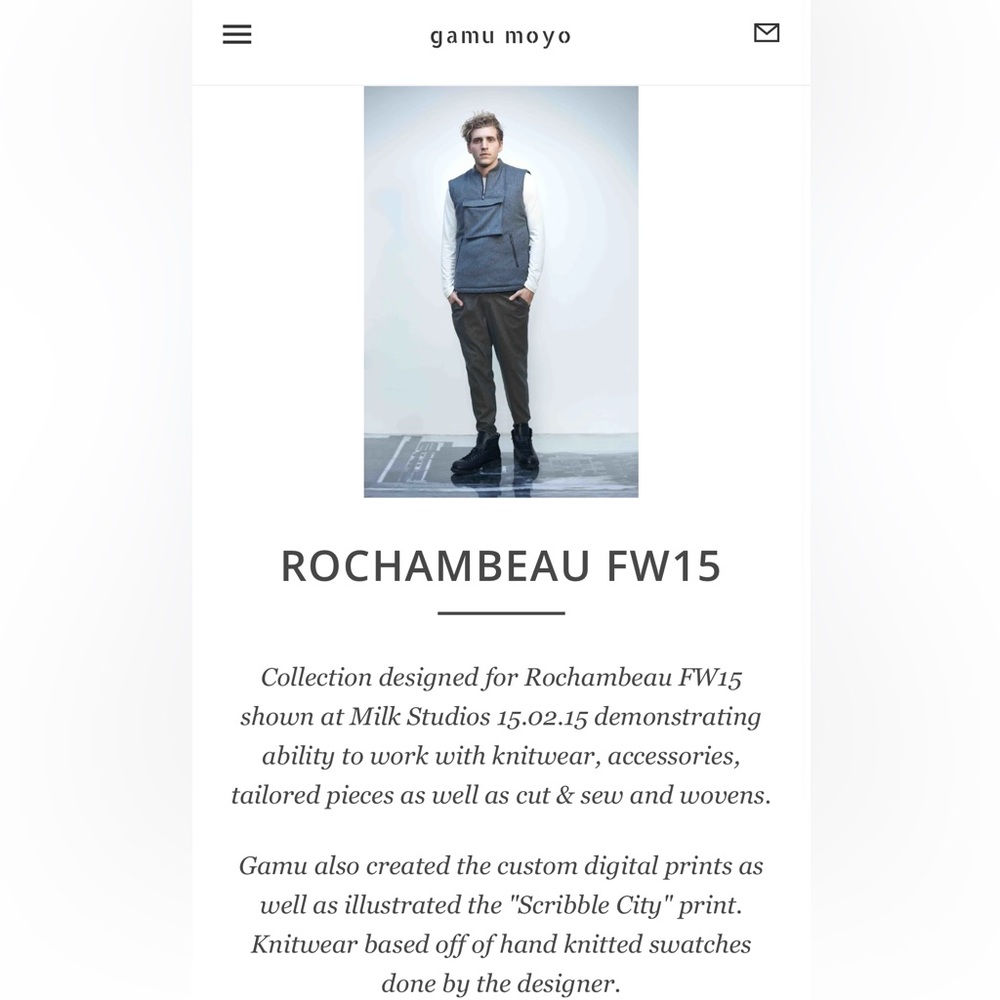 Rochambeau Men’s Gray Wool Blend Utility Vest